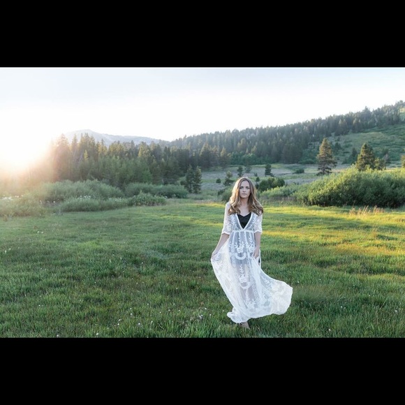 Sheer lace dress.  One size fits most. - Picture 2 of 2